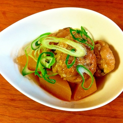 鶏団子と大根のあわせ煮